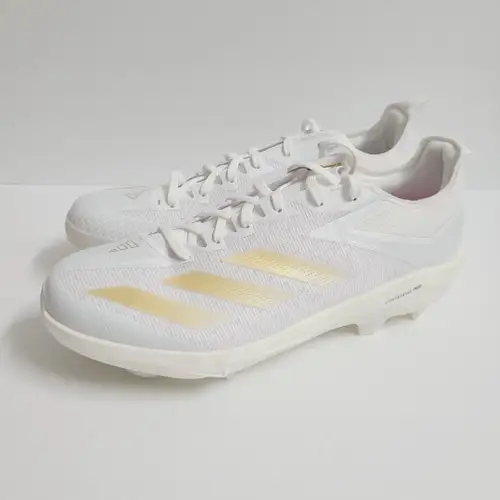 Adidas Adizero Electric+ TPU Baseball Cleats IF3265 Size 10 White