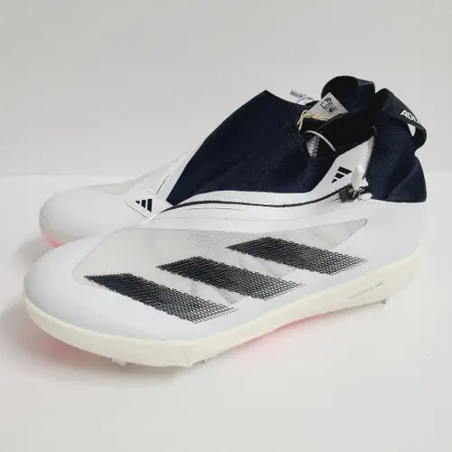 Adidas Adizero Impact+ BSB Baseball Cleats IF3352 Size 9.5 White Black