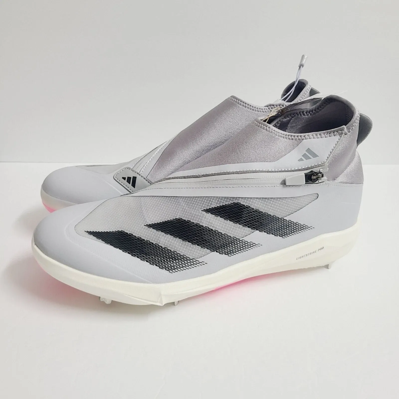 NEW Adidas Adizero Impact+ BSB Baseball Cleats IF8483 Size 10 White Gray Amazon.com | adidas Men main image 4