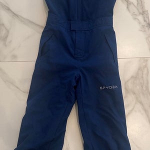 Blue Size 7 Kids Spyder Expedition Bib Pants (Used)