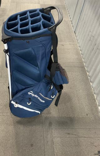Used Taylormade FLEX TECH Mens Stand Bag Navy Blue 11614-S000229751