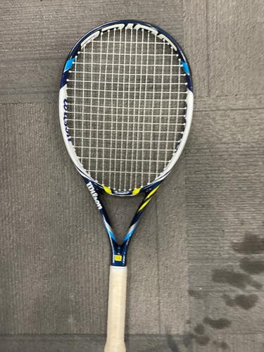 Used Wilson JUICE 100S Adult Tennis Racquet Navy Blue 4 1/4" 11614-S000229812