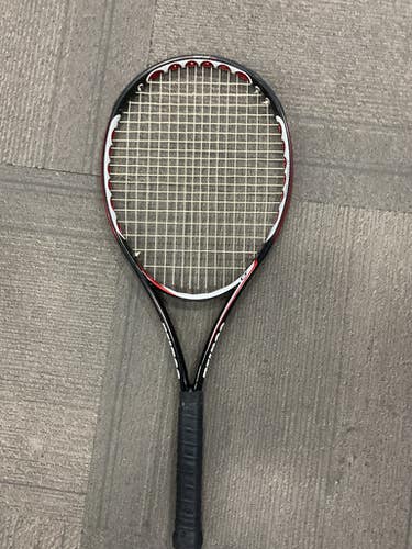 Used Prince O3 RED Adult Tennis Racquet Black 4 1/4" 11614-S000229811