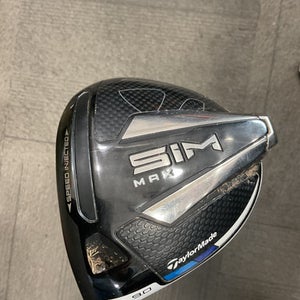 Used Taylormade SIM MAX Mens Driver LH 9.0 Degree 11614-S000229780