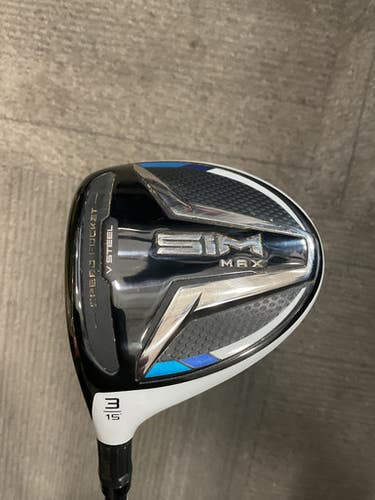 Used Taylormade SIM MAX Mens Fairway Wood LH 3 Wood 11614-S000229781