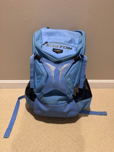 Used Easton Ghost Elite NX fast pitch backpack Carolina Blue