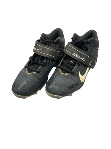 Used Nike TROUT BB/SB Cleats Black Junior 05 11682-S000126571