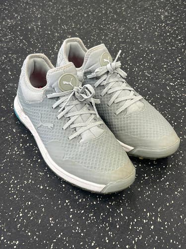 Used Puma Mens Golf Shoes Grey Senior 8.5 11849-S000036210