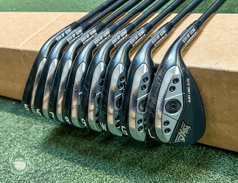 PXG 0311XP Gen 6 Black Label Elite Irons 5-PW/GW/LW 5.5 Regular Graphite Golf