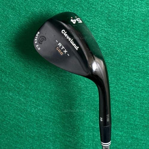 Cleveland 588 RTX Rotex 2.0 Black 54-10 54 Sand Wedge Dynamic Gold Wedge Flex