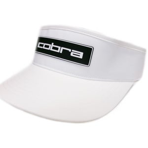 NEW 2026 Cobra Tour High Crown White/Black Adjustable Golf Visor/Hat/Cap