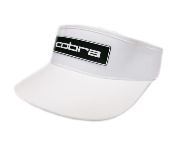 NEW 2026 Cobra Tour High Crown White/Black Adjustable Golf Visor/Hat/Cap