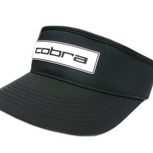 NEW 2026 Cobra Tour High Crown Black/White Adjustable Golf Visor/Hat/Cap