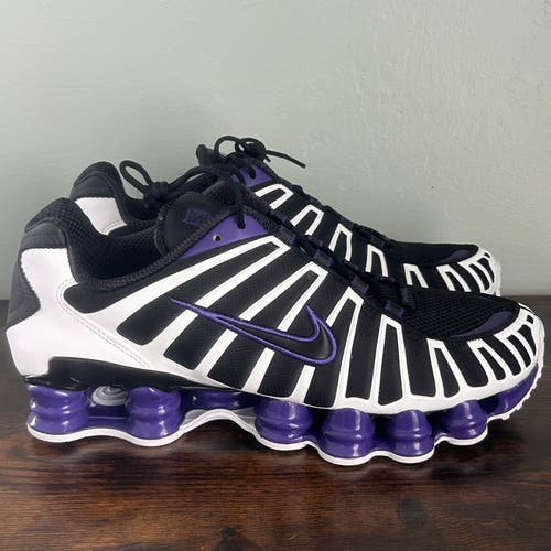 Nike Shox TL Black Court Purple White Mens Size 10.5 AV3595-008