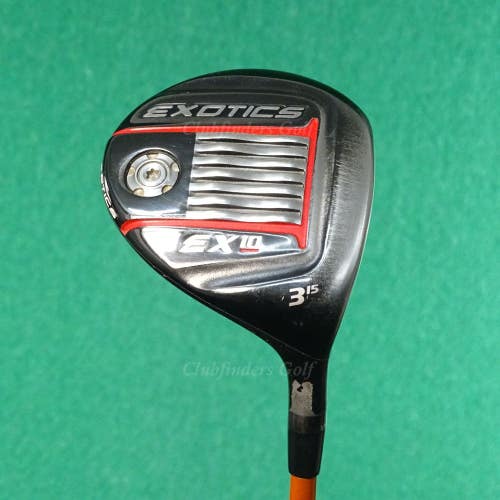 Tour Edge Exotics EX10 15 Fairway Wood 3 Factory Tour AD 50 54g Regular