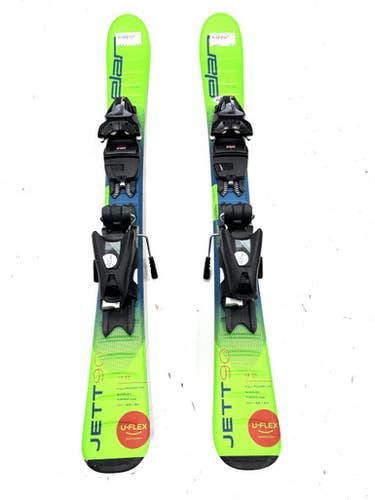 Used Elan JETT 90 Boys DH Ski/Binding Green 90 cm 11860-S000303894