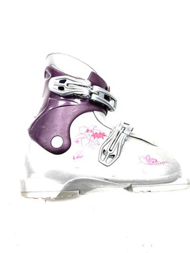 Used Salomon T2 Girls DH Ski Boot Grey 200 MP - Y13.5 11860-S000303896