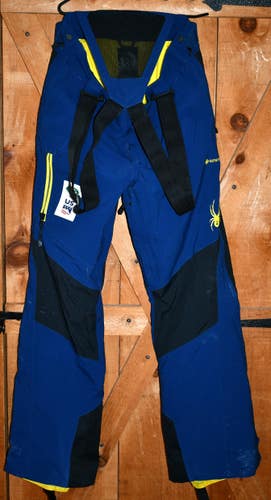 SPYDER Ski Race Pants GORETEX training Mens MEDIUM LONG Full Side Zip Off
