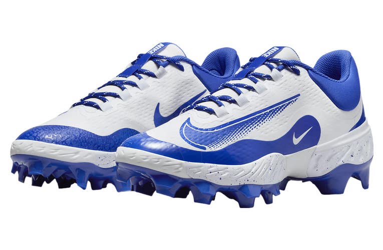 Nike Alpha Huarache Elite 4 Low MCS FD6255-106 Mens White Baseball Cleats TF9905