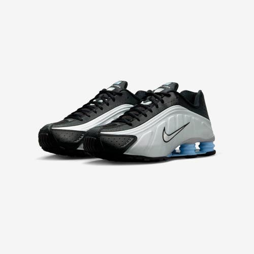 Nike Shox R4 HQ1988-004 Sneakers Men's US 9 Silver Black Lifestyle Shoes TF9892