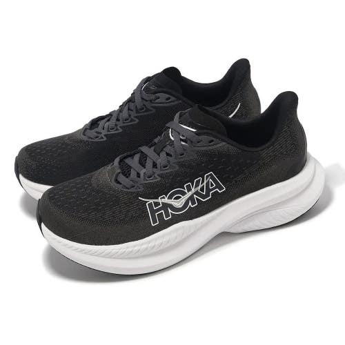 Hoka One One Mach 6 1147834-BWHT Sneakers Women's 7 Black Running Shoes TF9830