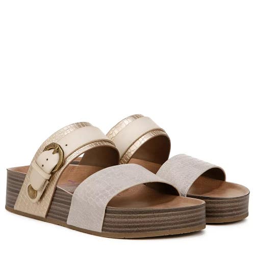 Blowfish Malibu Marge Sandal Women's 6 Sand Gold Leather Slip On Slide ZAP1424
