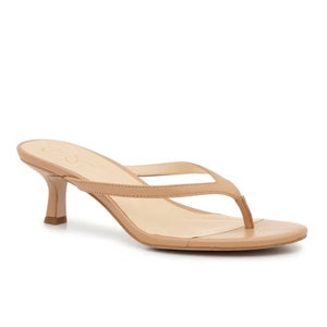 Jessica Simpson Yuri Thong Woman's US 9 Beige Kitten Heel Slip On Sandal ZAP1597