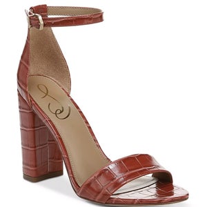 Sam Edelman Yaro Sandals Women's US 8 Rose Stucco Ankle Strap Block Heel ZAP1268