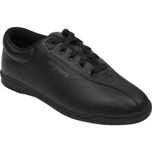 Easy Spirit AP1 Sneakers Women's 7.5 Black Leather Lace Up Walking Shoes ZAP1360