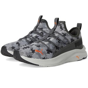 Puma Softride One4All Sneakers Kids US 5 Gray Camouflage Slip On Shoes ZAP1866