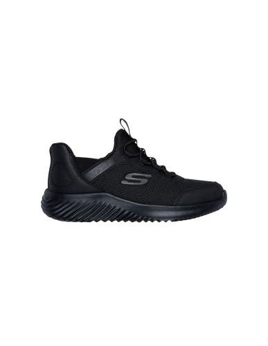 Skechers Bounder Brisk-Burst 403822L-BBK Boys US 13 Black Casual Shoes ZAP1453