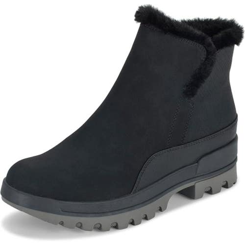 Baretraps Noemi Boots Women 9.5 Black Faux Shearling Lined Winter Bootie ZAP1266