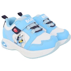 Bluey Sneaker Toddlers US 9 Blue White Light Up Low Top Casual Shoes ZAP1484