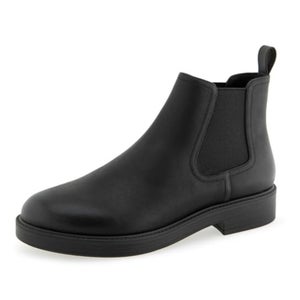 Aerosoles Poshan Boots Women's 10 Black Leather Round Toe Ankle Chelsea ZAP1412