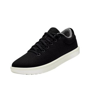 Allbirds Wool Piper Sneakers Women's 7 Black Woven Comfort Casual Shoes ZAP1350