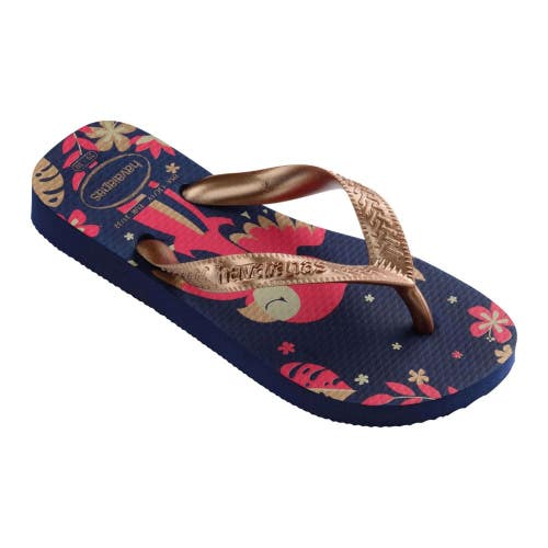 Havaianas Top Pets 4146823-1754 Flip Flops Kids 3-4 Navy Slip On Sandal ZAP1863