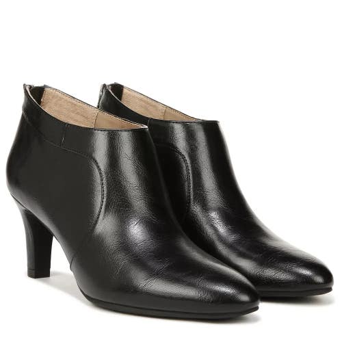 LifeStride Georgia G5246S1001 Boots Women's 8 Black Faux Leather Bootie ZAP1570