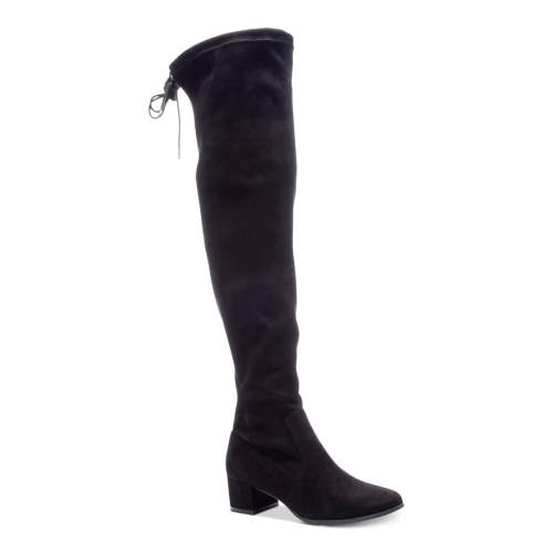 Chinese Laundry Mystical Boots Womens 6.5 Black Faux Suede Over-the-Knee ZAP1328