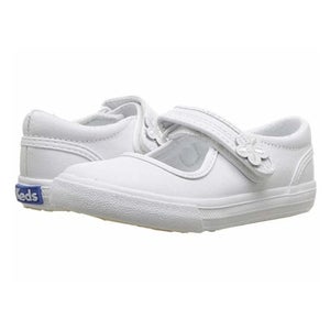 Keds Ella KT39712 Flat Girls US 4.5 White Round Toe Mary Jane Shoes ZAP1616
