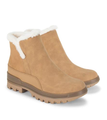 Baretraps Noemi Boots Women's US 9 Cognac Faux Shearling Winter Booties ZAP1852