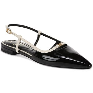 Sam Edelman Cohen J1790S1900 Flat Womens 7.5 Black Pointed Toe Slingback ZAP1624