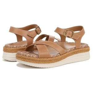 Vionic Mar I8675L3202 Sandals Women's 11 Camel Brown Criss Cross Strappy ZAP1395