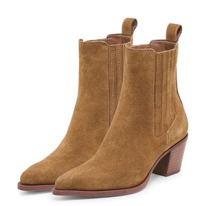 Dolce Vita Steffi Boots Women's US 8 Chestnut Suede Pointed Toe Bootie ZAP1491