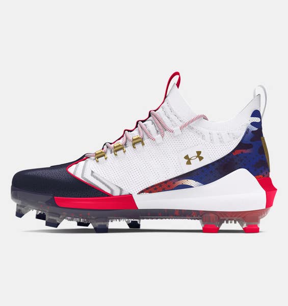 Under Armour Harper 9 Pro TPU USA 3027439-100 Mens White Baseball
