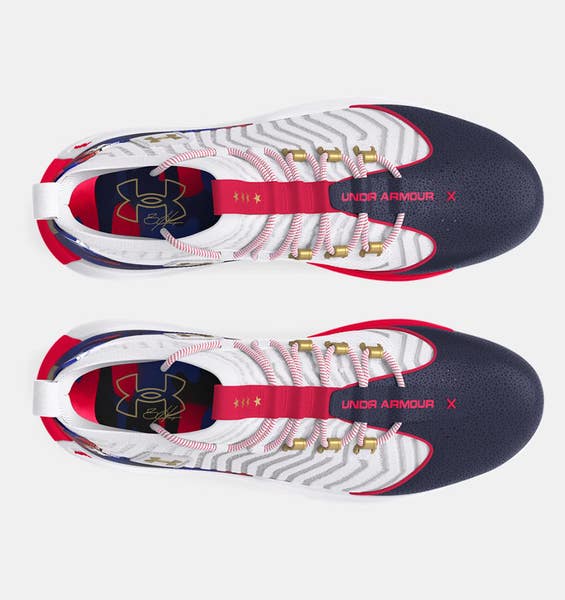 Under Armour Harper 9 Pro TPU USA 3027439-100 Mens White Baseball