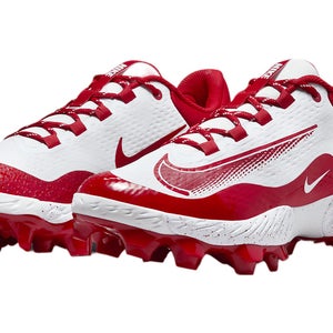 Nike Alpha Huarache Elite 4 Low MCS FD6255-105 Men White Baseball Cleats DWA3734