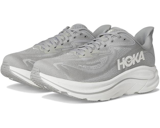 Hoka One One Clifton 10 1162030-STLLR Sneaker Mens 12 Gray Running Shoes DWA3674