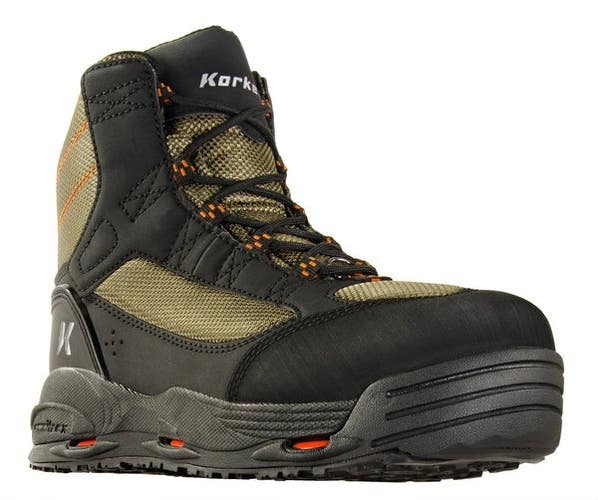 Korkers Greenback FB4810 Men's US 8 Dried Herb Black Fishing Wading Boot DWA3870