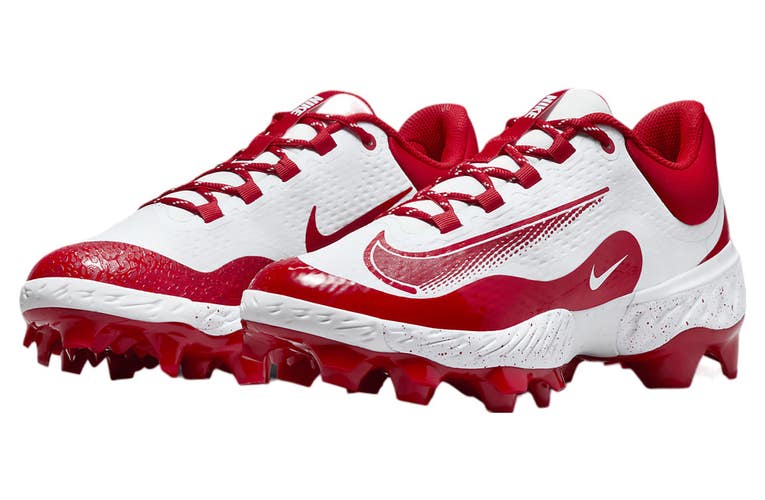 Nike Alpha Huarache Elite 4 Low MCS FD6255-105 Men White Baseball Cleats DWA3638