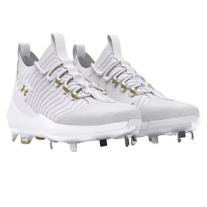 Under Armour Harper 9 Pro ST 3027445-100 Men's 15 White Baseball Cleats DWA3859